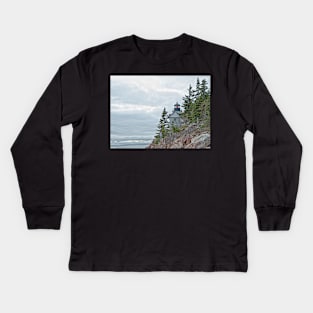 Bass Harbor Head Light Kids Long Sleeve T-Shirt